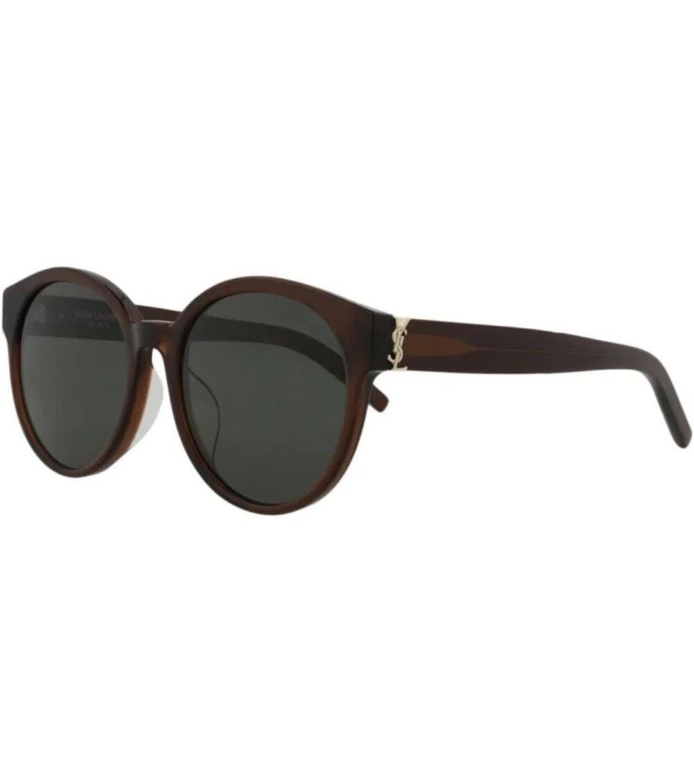 Saint Laurent $520 Women’s SL M31/F Brown Polarized Sunglasses Gold Logo NEW